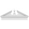 Ekena Millwork Acorn Architectural Grade PVC Combination Pediment, 38"W x 16-3/8"H x 2-3/4"P (Pitch 6/12) PEDPC038X165ACR00 - alternate 5